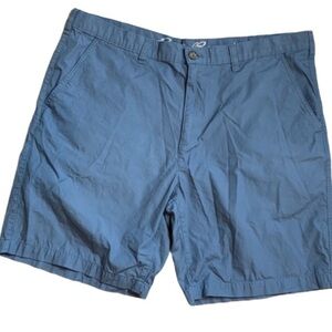 Eddie Bauer Mens Blue Flat Front Shorts Size 38